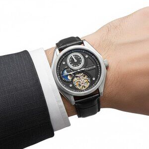 NWT Authentic Heritor Antoni Automatic Black Dial Men's Watch